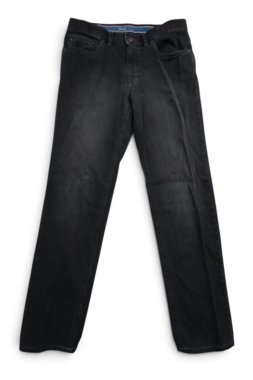 Hiltl Jeans Men's 48 (US 33) Black Wash Straight Leg Denim Fits 30x31